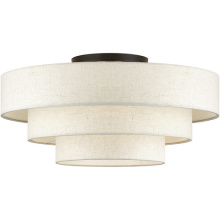 Livex Lighting 41948-92 - 5 Light English Bronze Extra Large Semi-Flush