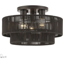 Livex Lighting 49133-92 - 3 Light English Bronze Large Semi-Flush