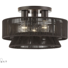 Livex Lighting 49146-92 - 3 Light English Bronze Large Semi-Flush