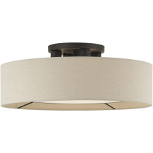 Livex Lighting 50928-07 - 4 Light Bronze Large Semi-Flush