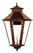 The Coppersmith BS62G - The CopperSmith Bayou Street 26" Tall Copper Gas Wall Mount Outdoor Light Lantern Sconce