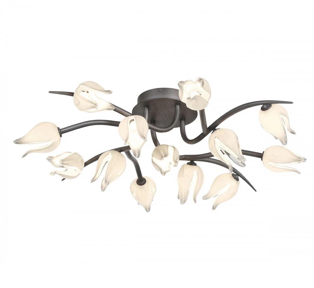 Belluno, 13 Light LED Ceiling Mount, Brushed Grey