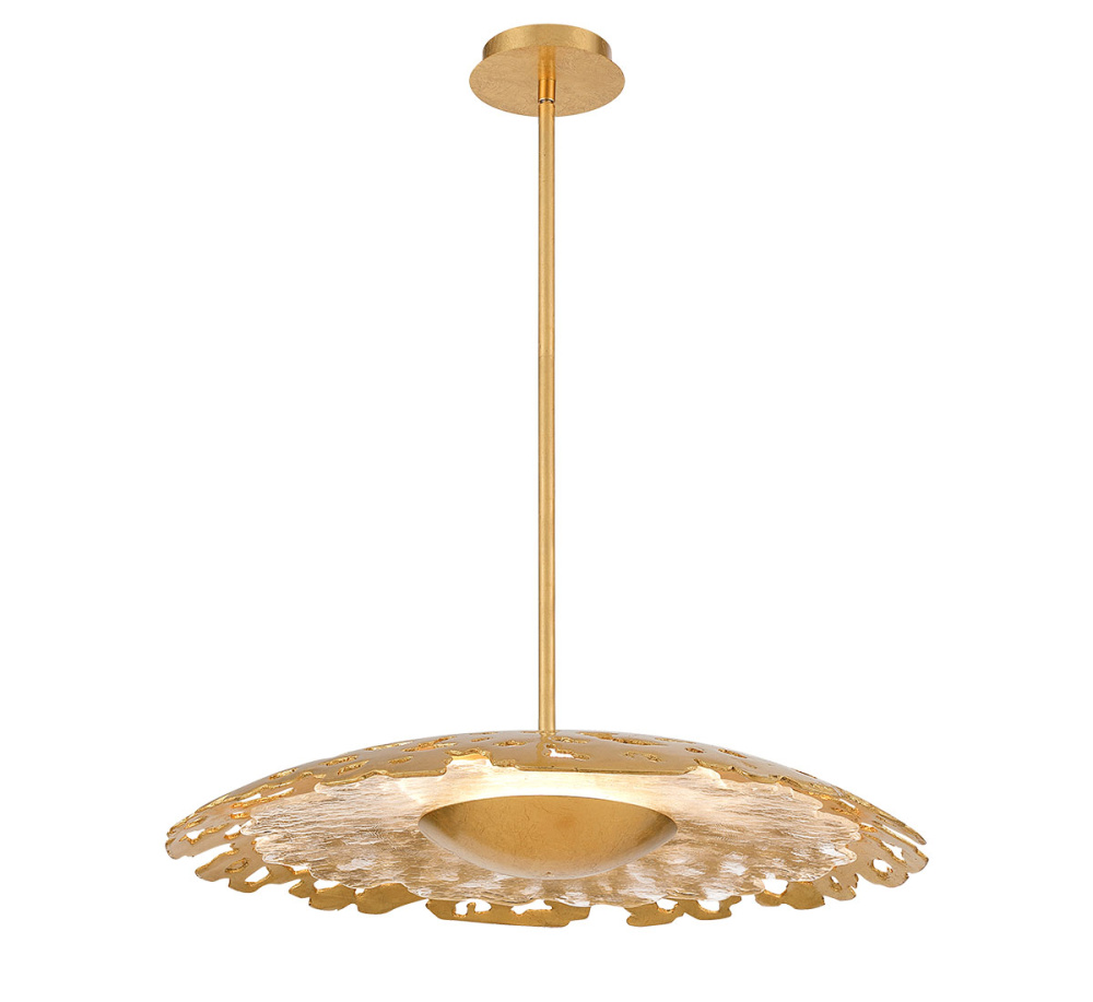 Lipari 31" LED Chandelier Gold Leaf