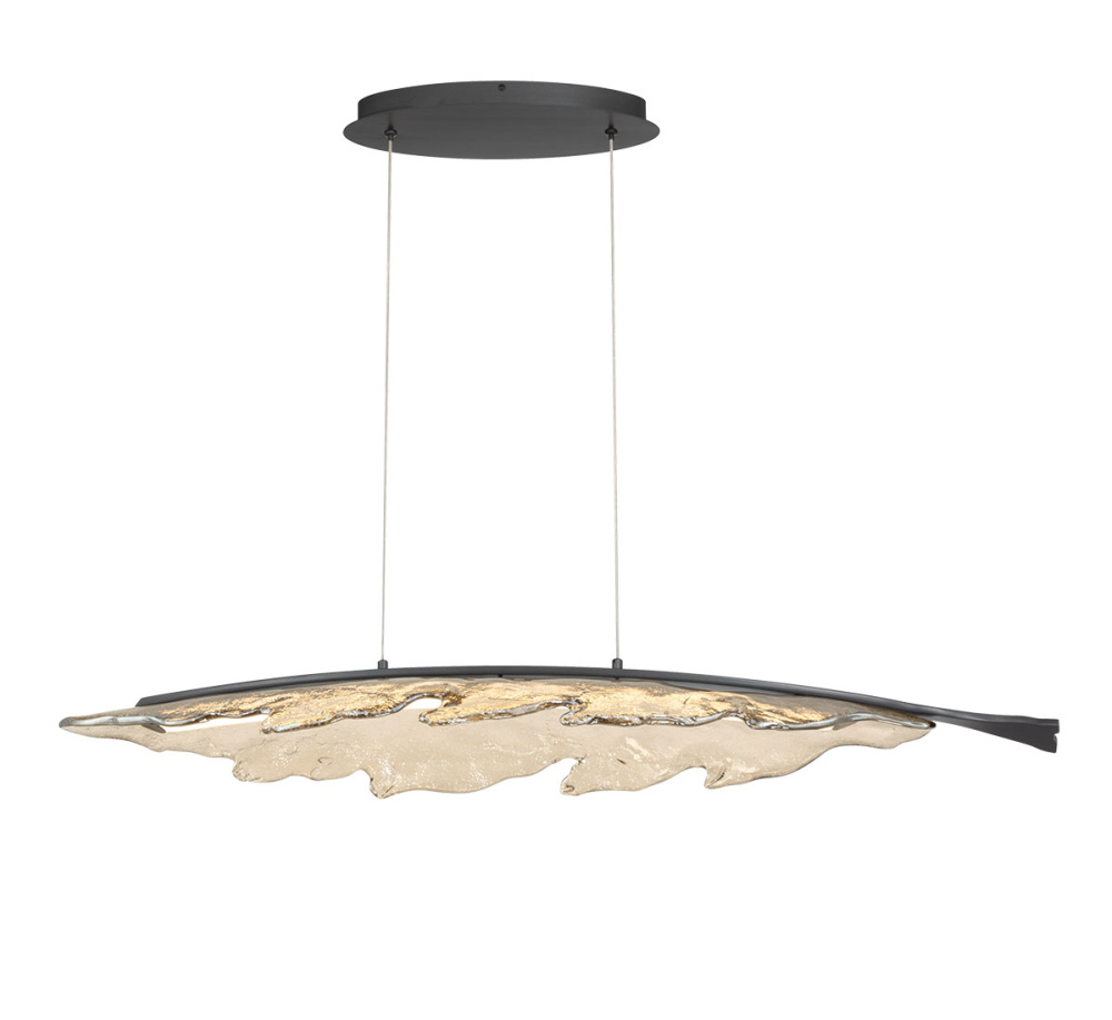 Sanremo 41" Oval LED Chandelier Painted Brushed Grey