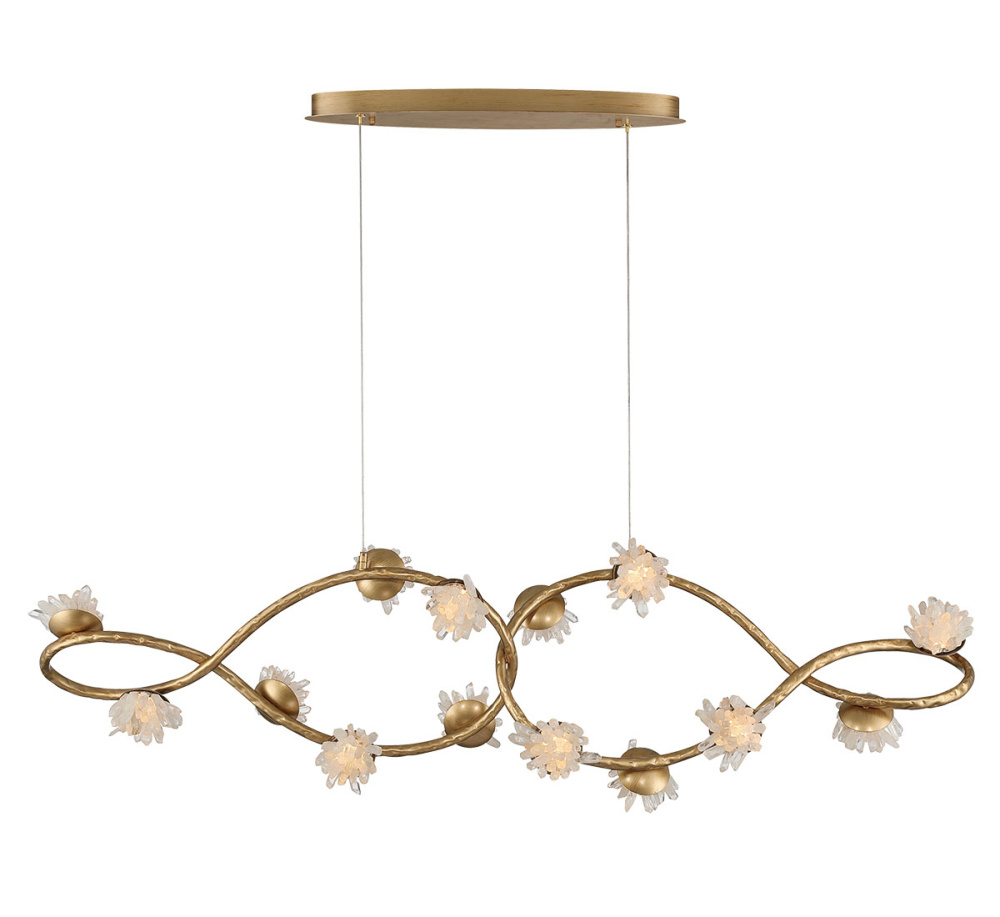 Philia 14 Light Oval LED Chandelier Antique Bronze