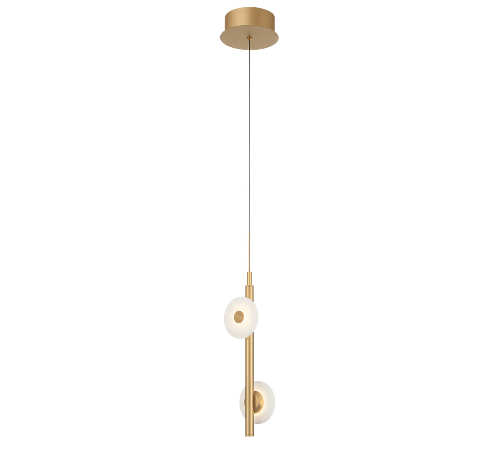 Etna 2 Light LED Pendant Painted Antique Brass