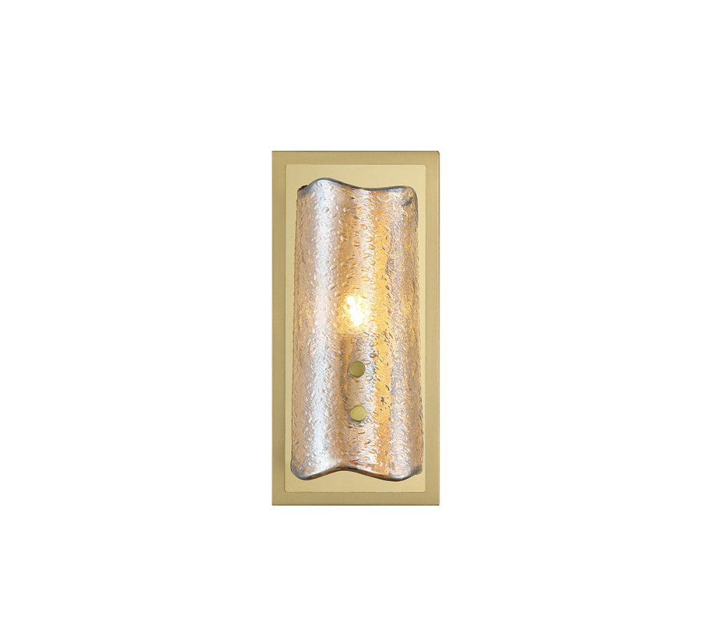 Sorrento 1 Light LED Wall Mount Amber Gold Canopy