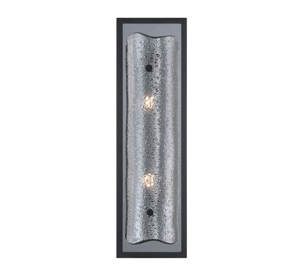 Sorrento 2 Light LED Wall Mount Smoke Black Canopy