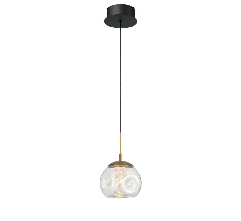Camerino 1 Light LED Pendant Matte Black