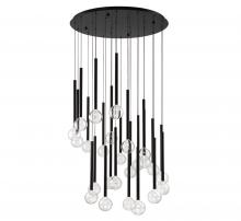 Lib & Co. US 10146-02 - Positano, 25 Light Round LED Chandelier, Matte Black