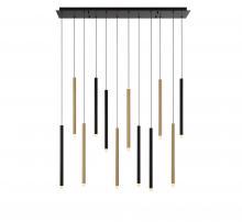 Lib & Co. US 10149-023 - Amalfi, 12 Light Linear LED Chandelier, Mixed