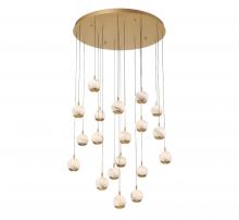 Lib & Co. US 10205-030 - Baveno, 19 Light Round LED Chandelier, Painted Antique Brass