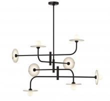 Lib & Co. US 12052-02 - Teramo, 8 Light LED Chandelier, Matte Black