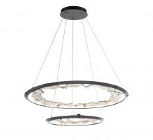 Lib & Co. US 12164-040 - Nettuno,2 Tier LED Chandelier, 
Painted Brushed Grey