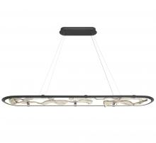 Lib & Co. US 12175-040 - Nettuno 72" Oval LED Chandelier, 
Painted Brushed Grey