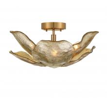 Lib & Co. US 12205-037 - Corato, 6 Light Flushmount / Pendant, Brushed Brass