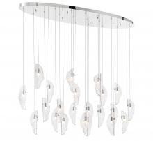 Lib & Co. US 12220-017-01 - Sorrento, 22 Light Oval LED Chandelier, Clear, Chrome Canopy