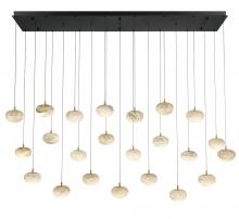 Lib & Co. US 12246-02 - Calcolo, 23 light Rectangular LED Chandelier, Matte Black