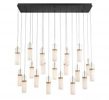 Lib & Co. US 12248-02 - Verona, 20 light Rectangular LED Chandelier, Matte Black