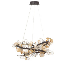 Lib & Co. US 12326-043 - Pisa 19 Light LED Chandelier Black With Gold Accent
