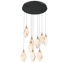 Lib & Co. US 12383-02 - Kosmos 9 Light Round LED Chandelier Matte Black