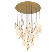 Lib & Co. US 12385-030 - Kosmos 31 Light Round LED Chandelier Painted Antique Brass