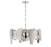Lib & Co. US 12405-01 - Castellana 4 Light Convertible Ceiling Mount/pendant Chrome Clear Crystal