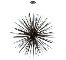 Lib & Co. US 12433-06 - Pragma 18 Light Chandelier Metallic Black