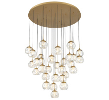 Lib & Co. US 12443-030 - Camerino 31 Light Round LED Chandelier Painted Antique Brass