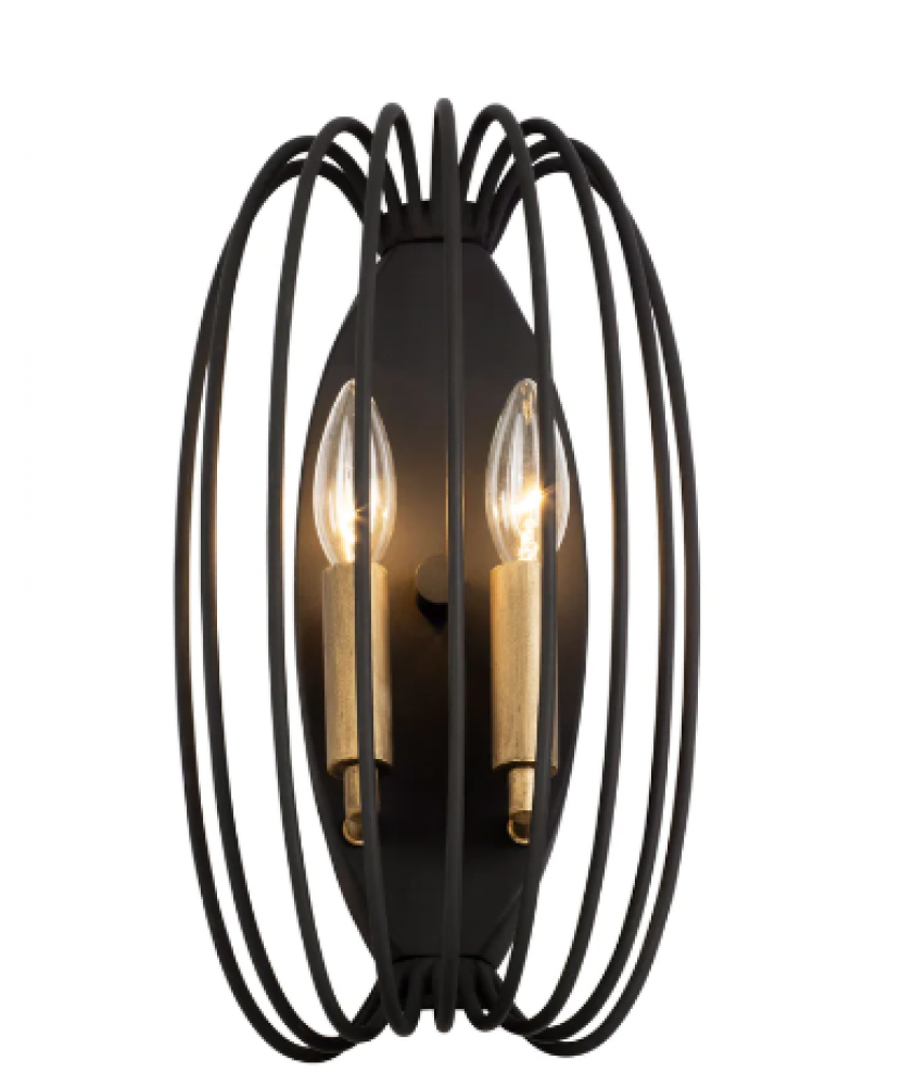 Nico 2-Lt Sconce - Carbon/Havana Gold