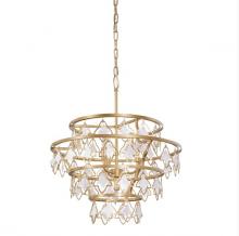 Varaluz 386C04FG - Fleur 4-Lt   Chandelier - French Gold