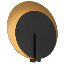 Alteck, LLC AW0090-3CCT-W-BK/PB - Eclispe LED Wall Sconce H18.875