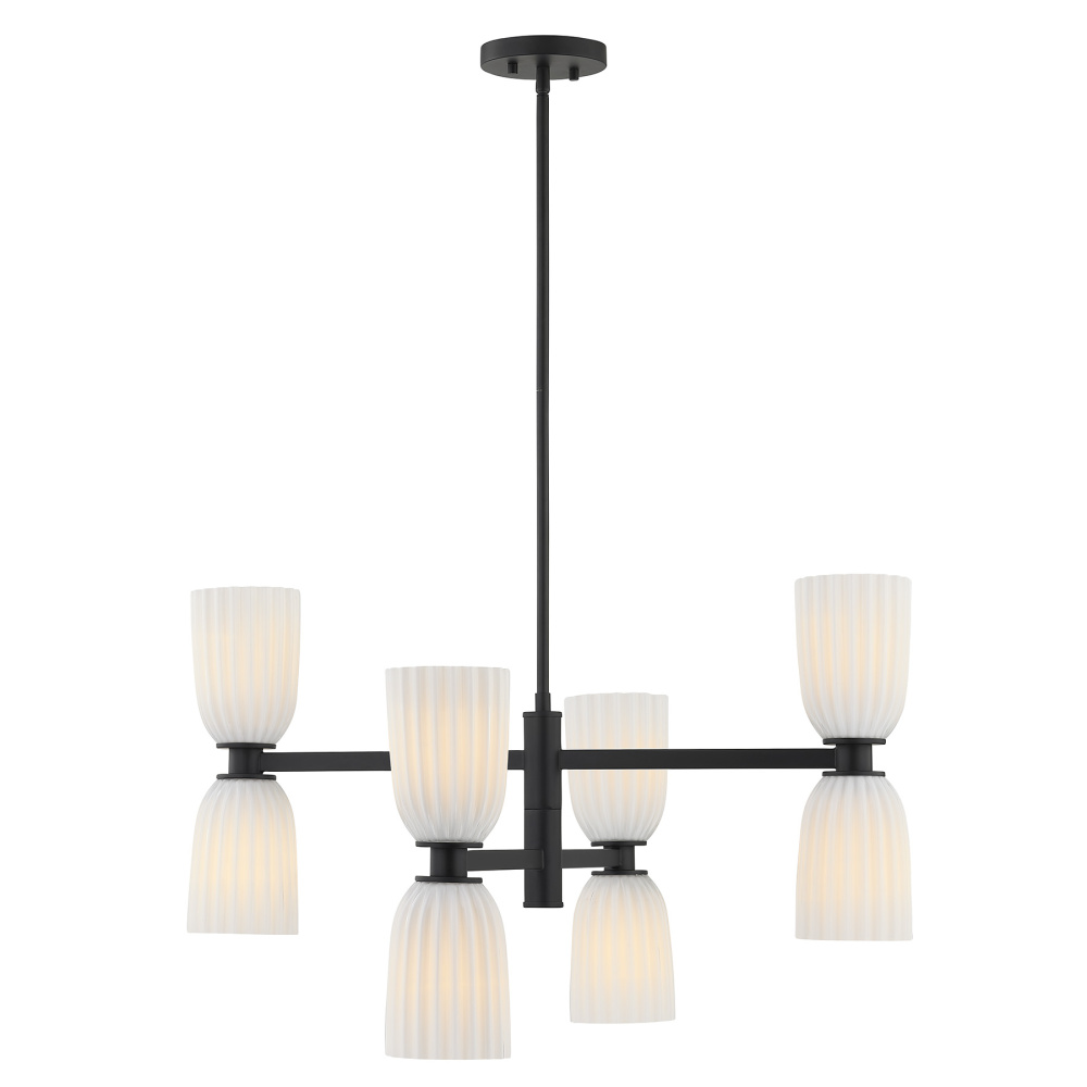 Baldwin 8-Light Chandelier in Matte Black