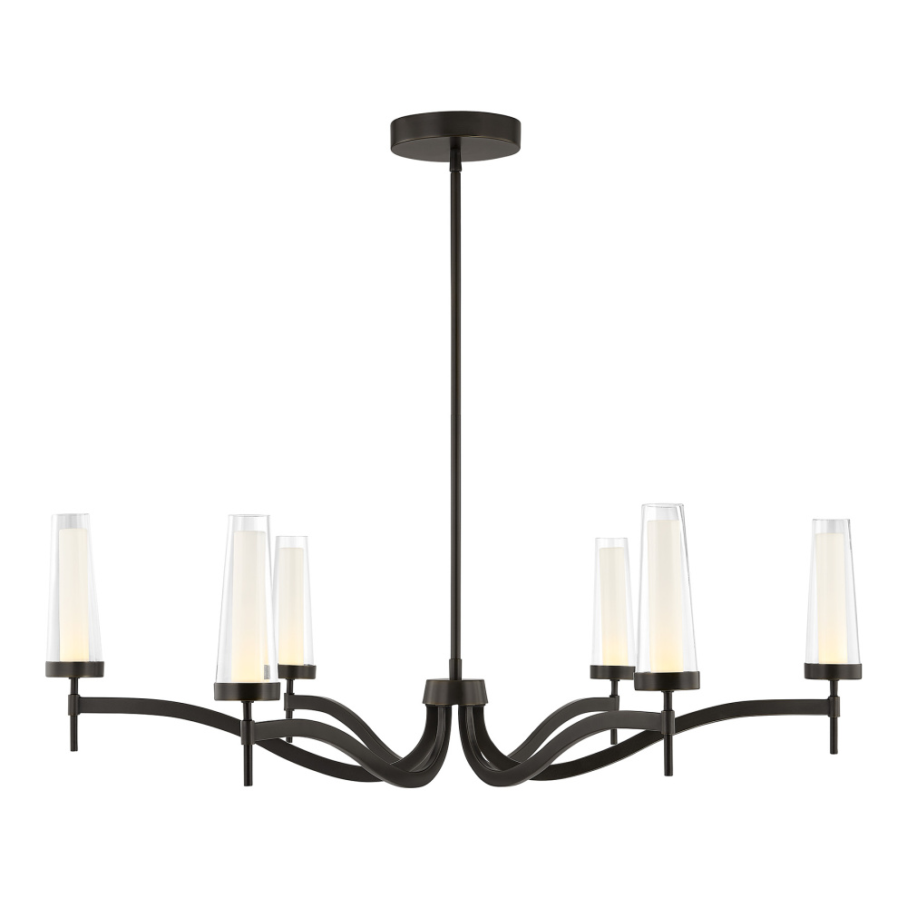 Butler 6-Light Chandelier in Mediterranean Bronze