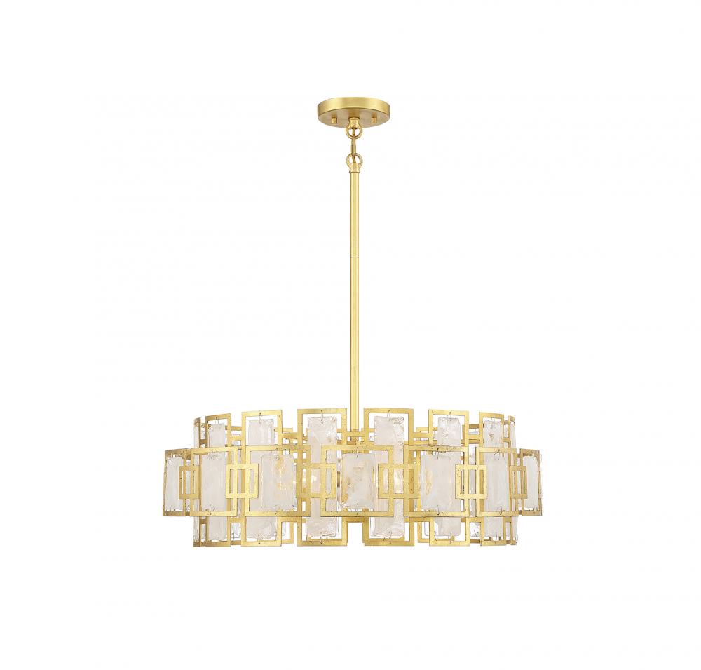 Portia 5-light Chandelier In True Gold