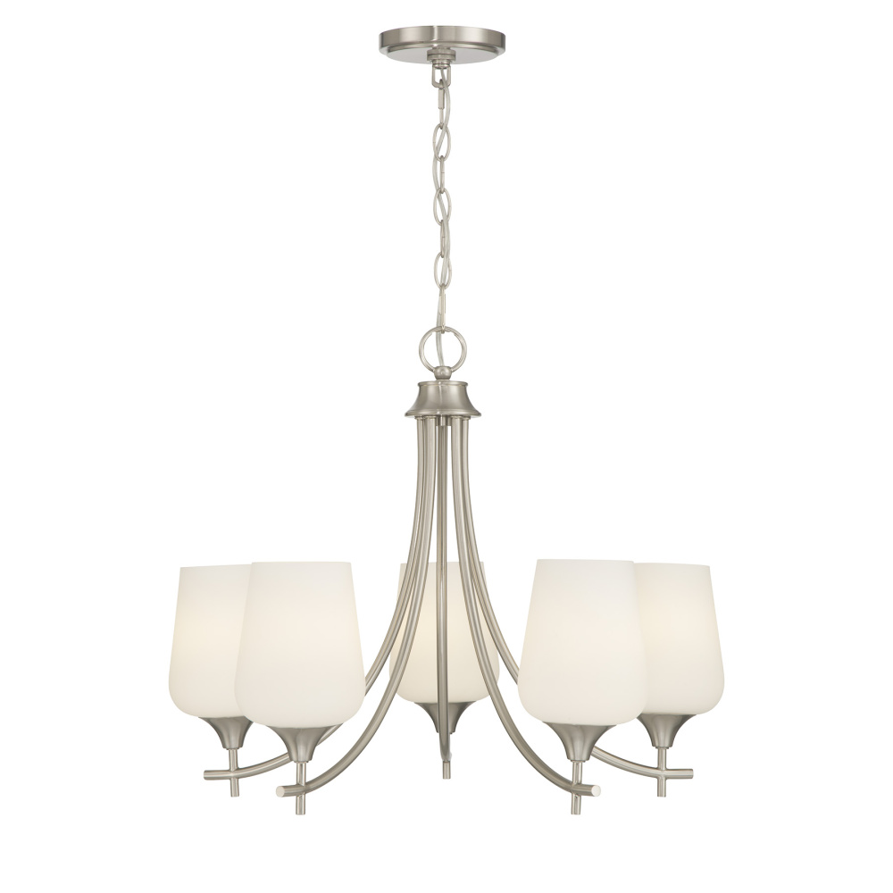 Octave 5-Light Chandelier in Satin Nickel