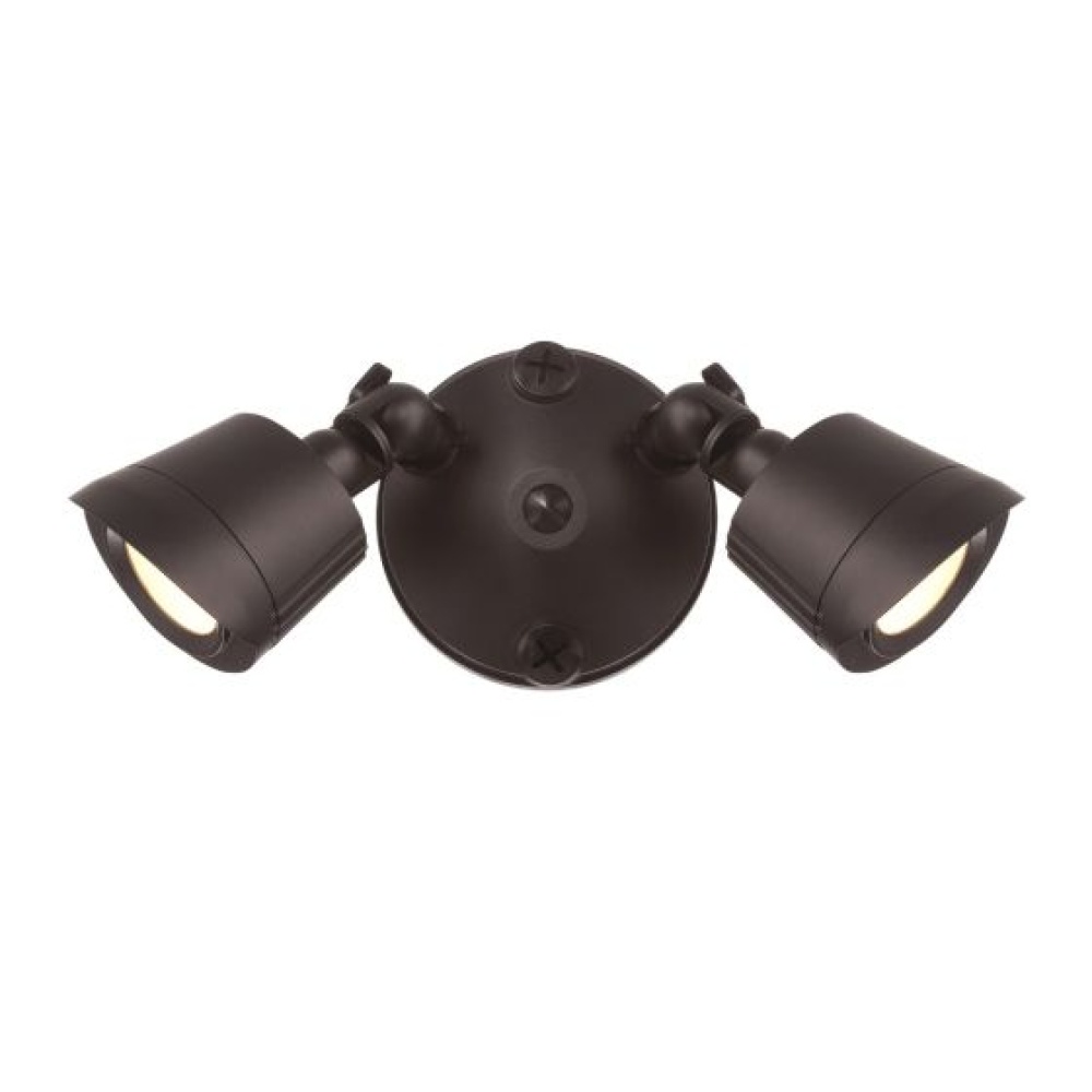 LED 3CCT Double Flood Light in Bronze