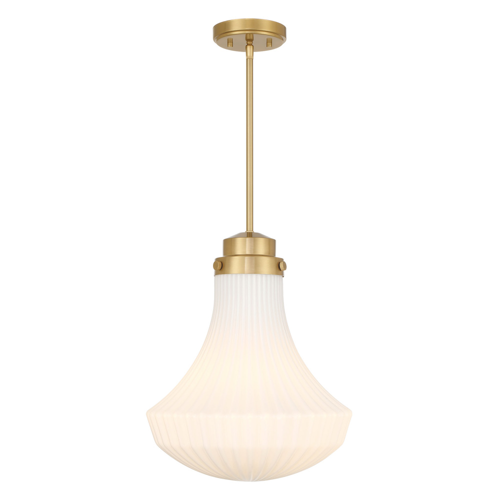 Bartlet 1-Light Pendant in Warm Brass