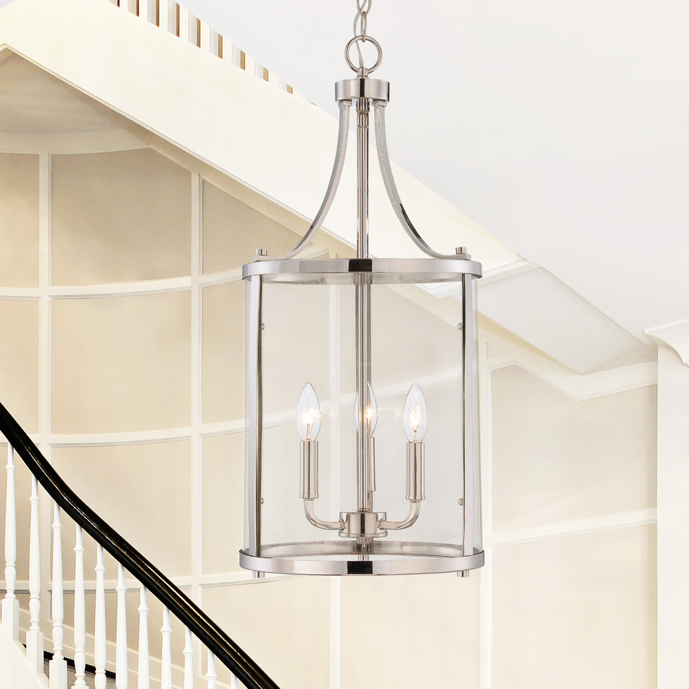 Penrose 3-Light Pendant in Polished Nickel