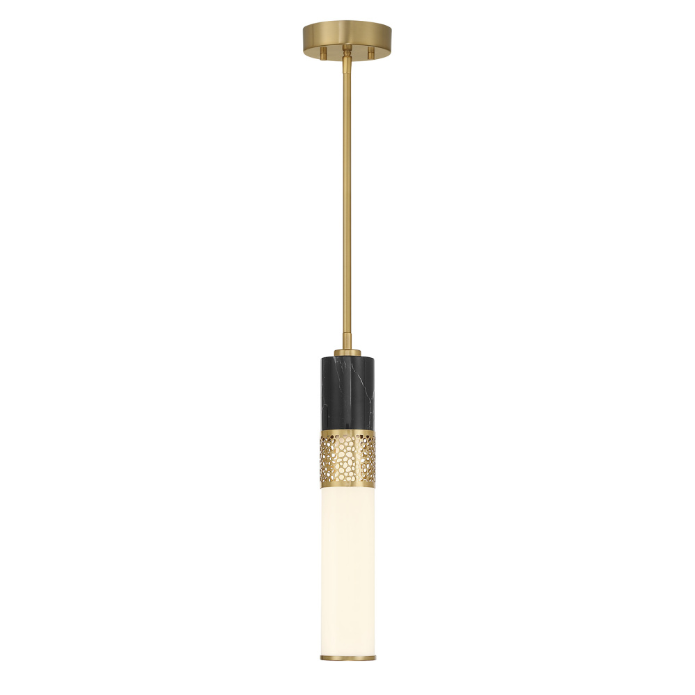 Farrell 1-Light Pendant in Warm Brass by Dann Foley