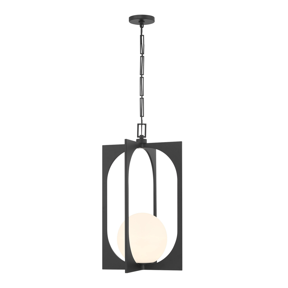 Harding 1-Light Pendant in Matte Black
