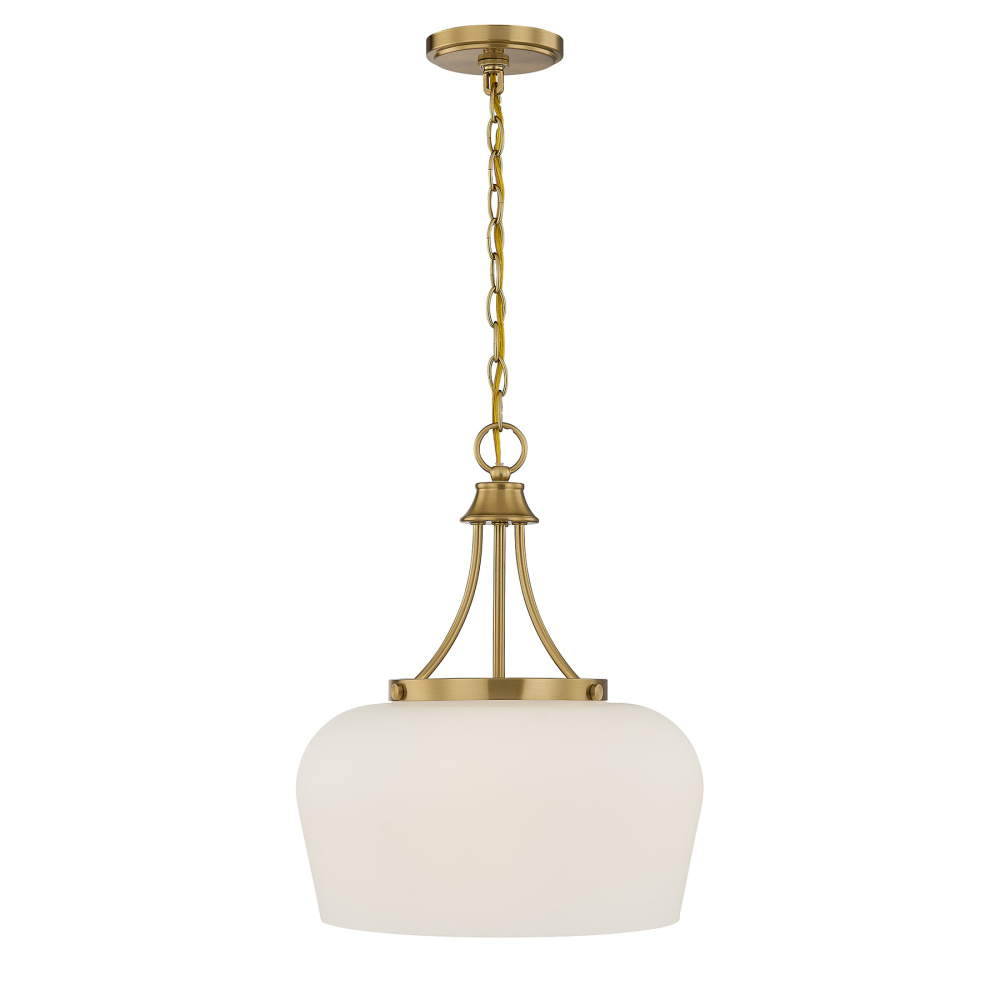 Octave 3-Light Pendant in Warm Brass