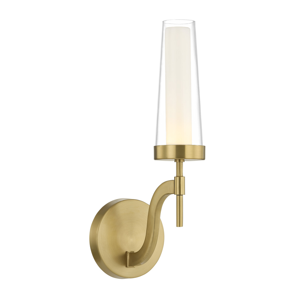 Butler 1-Light Wall Sconce in Warm Brass