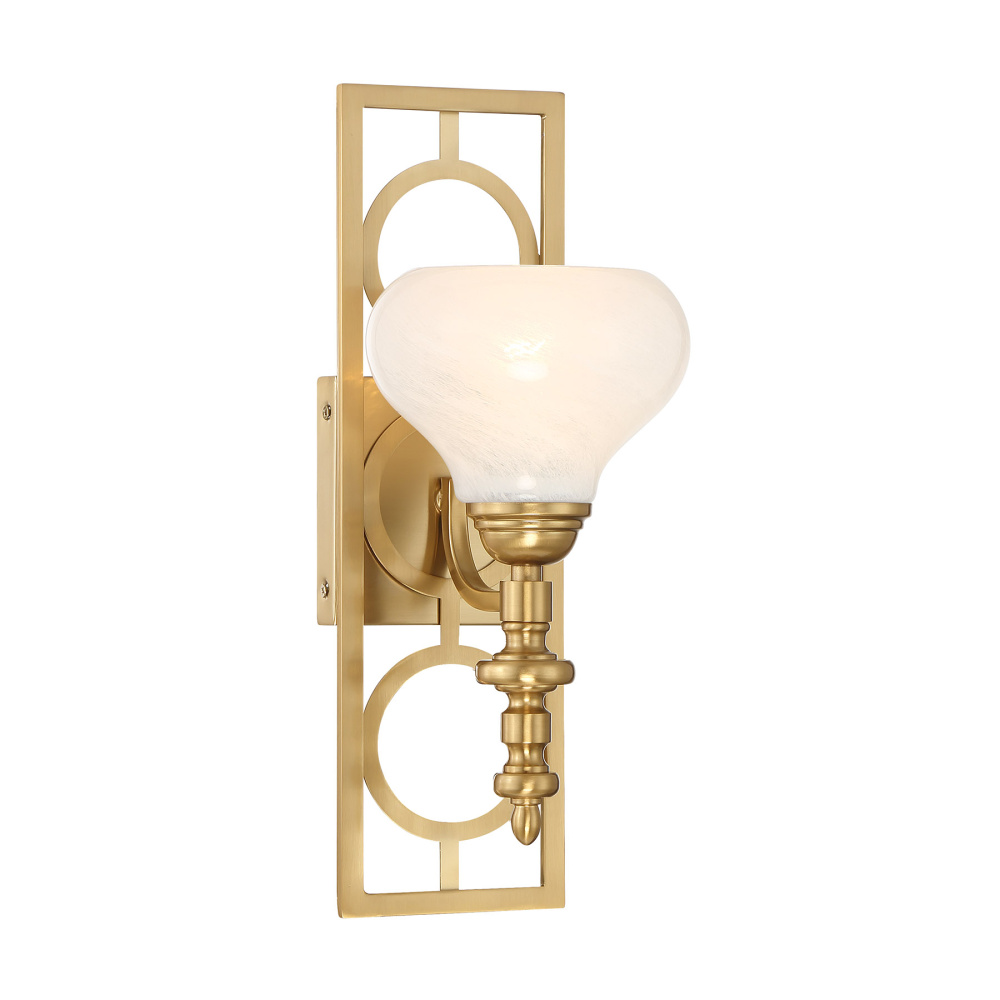 Allston 1-Light Wall Sconce in Warm Brass