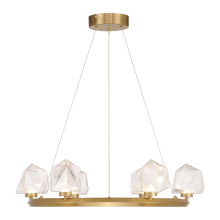 Savoy House 1-1237-6-322 - Castello 6-Light Chandelier in Warm Brass
