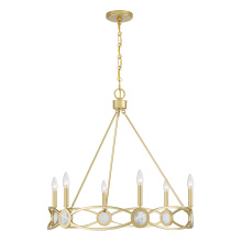 Savoy House 1-4101-6-328 - Minette 6-Light Chandelier in Spun Gold