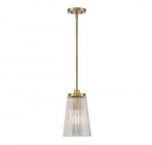 Savoy House 7-1742-1-322 - Chantilly 1-Light Pendant in Warm Brass