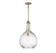 Savoy House 7-2255-1-322 - Brandon 1-Light Pendant in Warm Brass