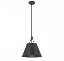 Savoy House 7-4499-1-89 - Willis 1-Light Pendant in Matte Black