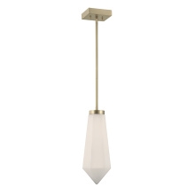 Savoy House 7-6121-1-127 - Leland 1-Light Pendant in Noble Brass by Dann Foley